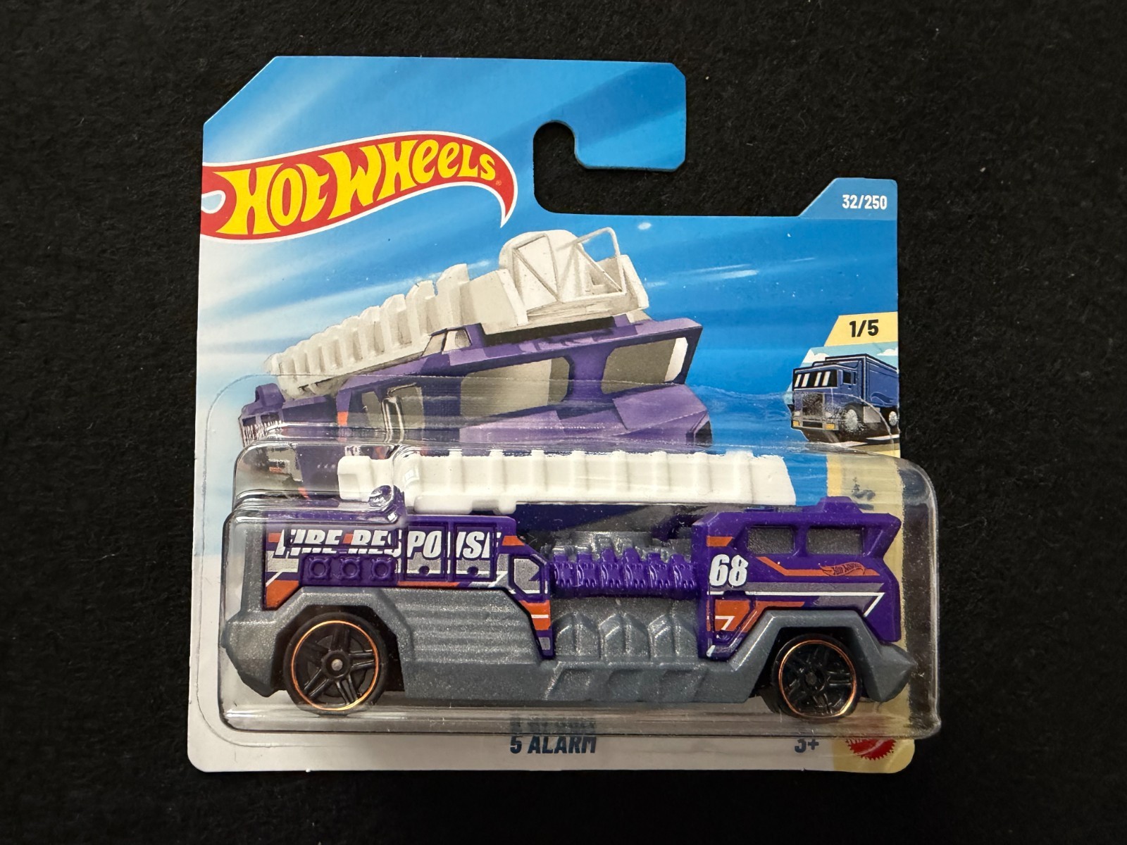 5 Alarm HW Heavyweights Hot Wheels Short Card