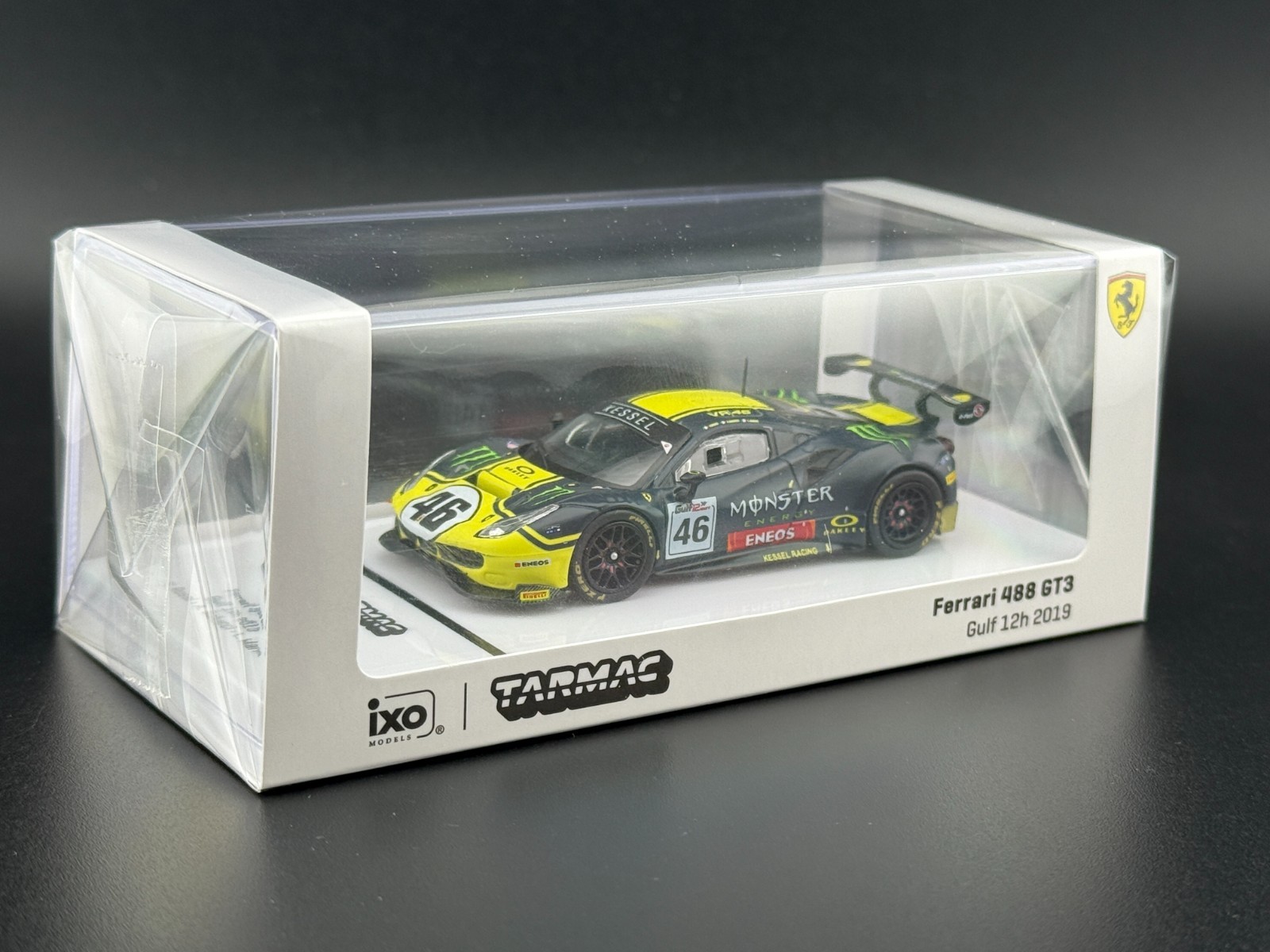 Tarmac Works Ferrari 488 GT3 Gulf 12 Hours 2019 Monster Energy 1/64