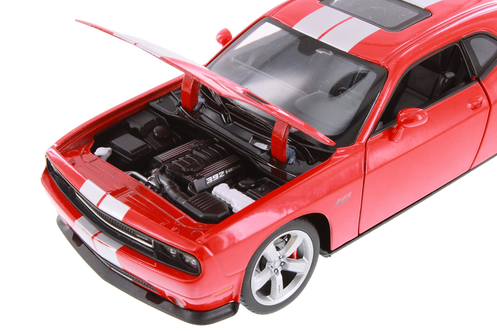 BOX OF 4 2013 DODGE CHALLENGER SRT HARD TOP 1/24 DIECAST CAR SHOWCASTS 24049/4D