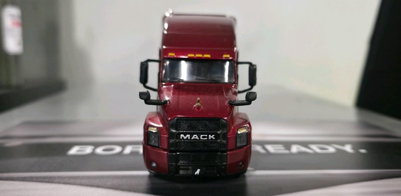 Red Mack Anthem Sleeper Cab, 1:50 scale. First Gear. New In Box.