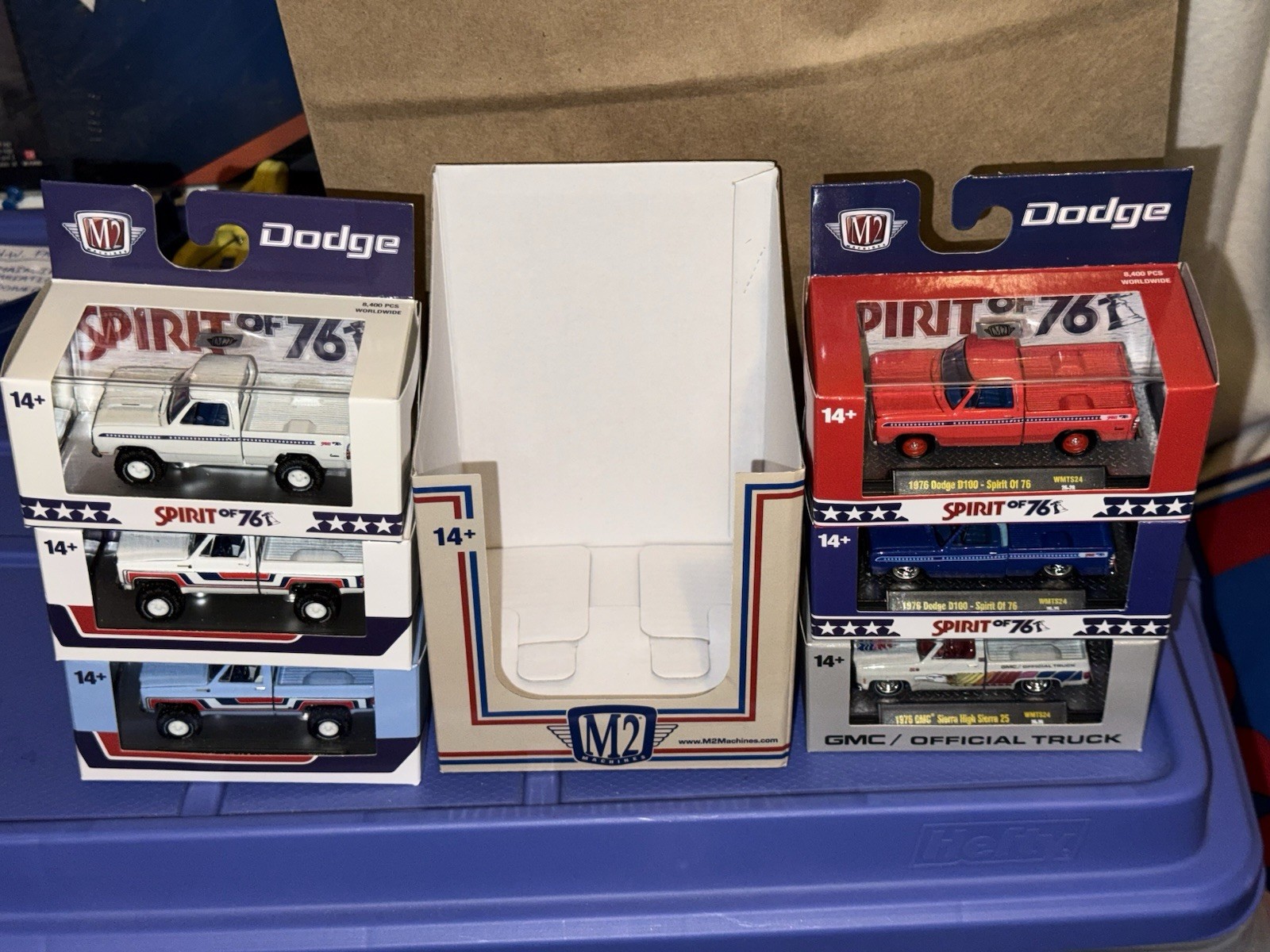 2026 M2 Machines Set of 6 Spirit Of 76 + Sleeve 1976 Chevy GMC Dodge Walmart Exc