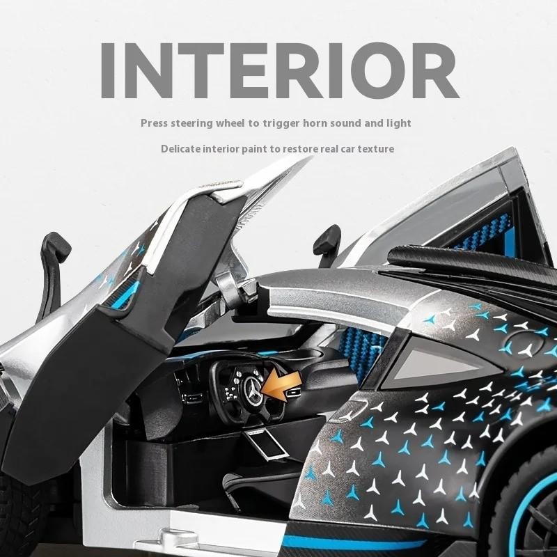 1:24 Mercedes AMG One Diecast Alloy Sport Car Miniature Toy Gift Collectible NEW