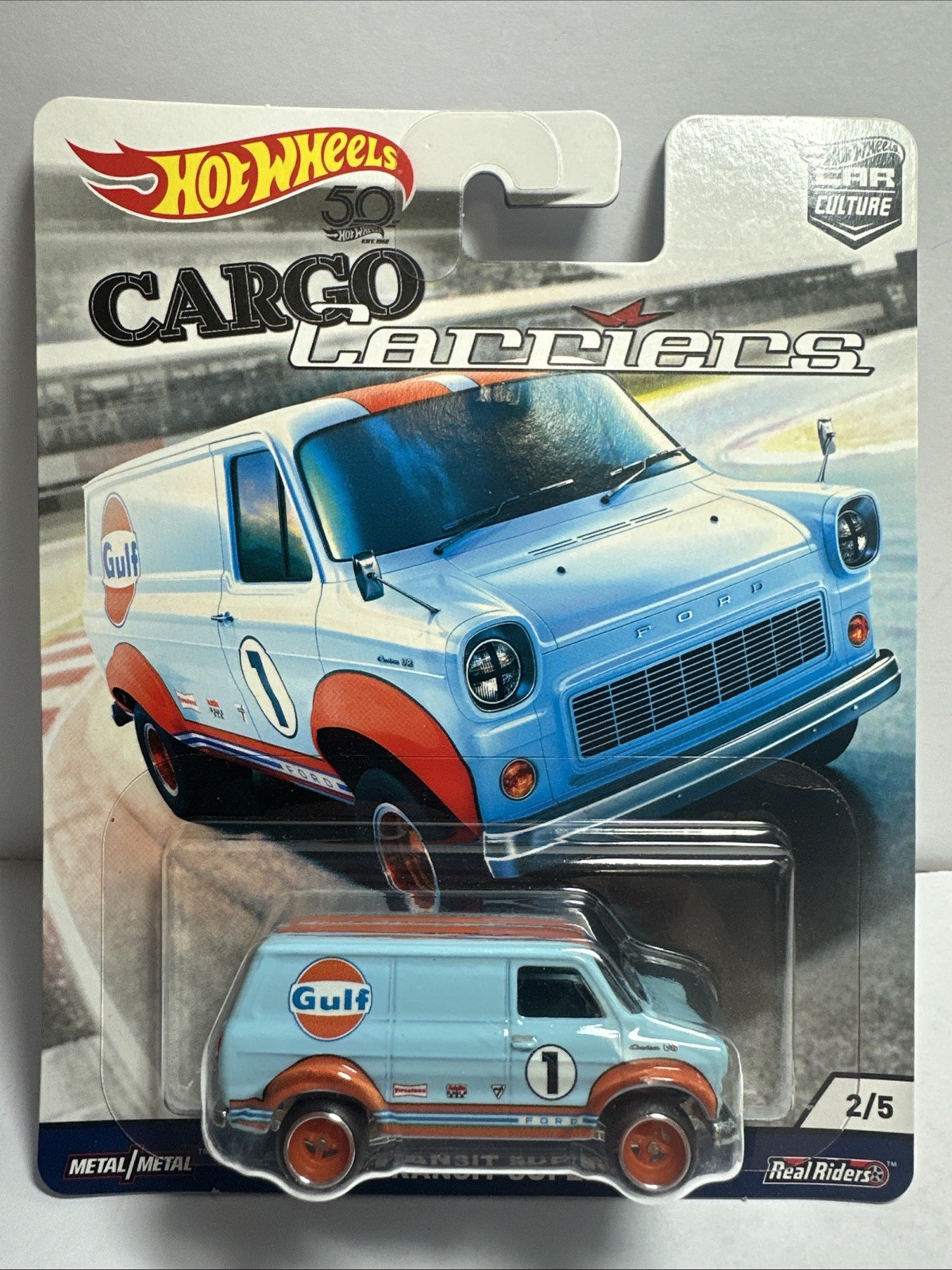 Hot Wheels Car Culture Cargo Carriers Ford Transit Super Van