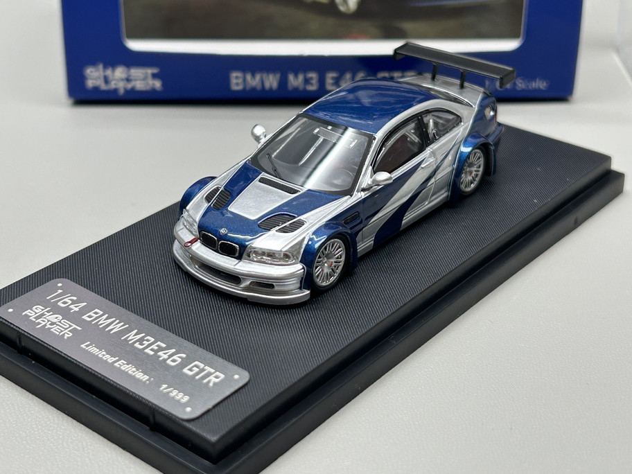 SW 1:64 BMW BMW M3 GTR E46 Need-for-speed alloy car model collection ornaments
