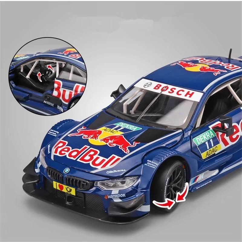 1:24 BMW M4 GT3 Red Bull Sports Car Diecast Metal Model Collectable Toy Gift NEW
