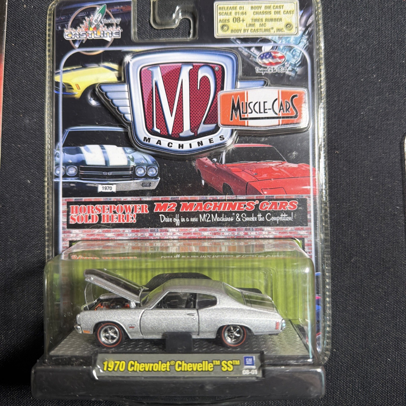 M2 Machines Muscle Cars 1970 Chevrolet Chevelle SS 454 Big Block – 1:64
