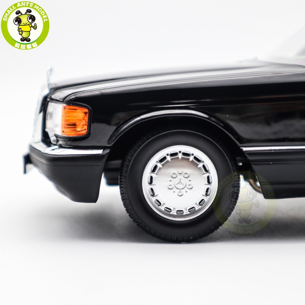 1/18 Mercedes Benz 560 SEL 1991 W126 Norev 183788 Black Diecast Model Car