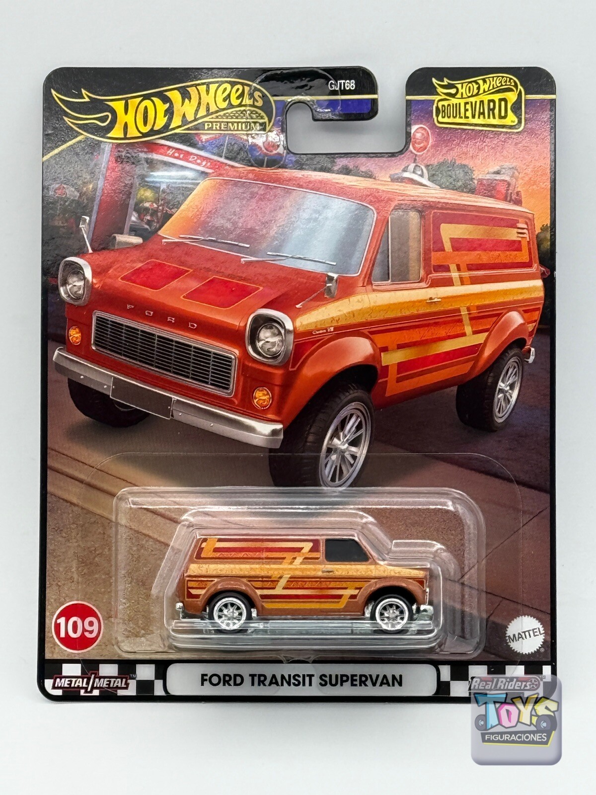 2024 Hot Wheels Boulevard #109 FORD TRANSIT SUPERVAN Premium Diecast NEW