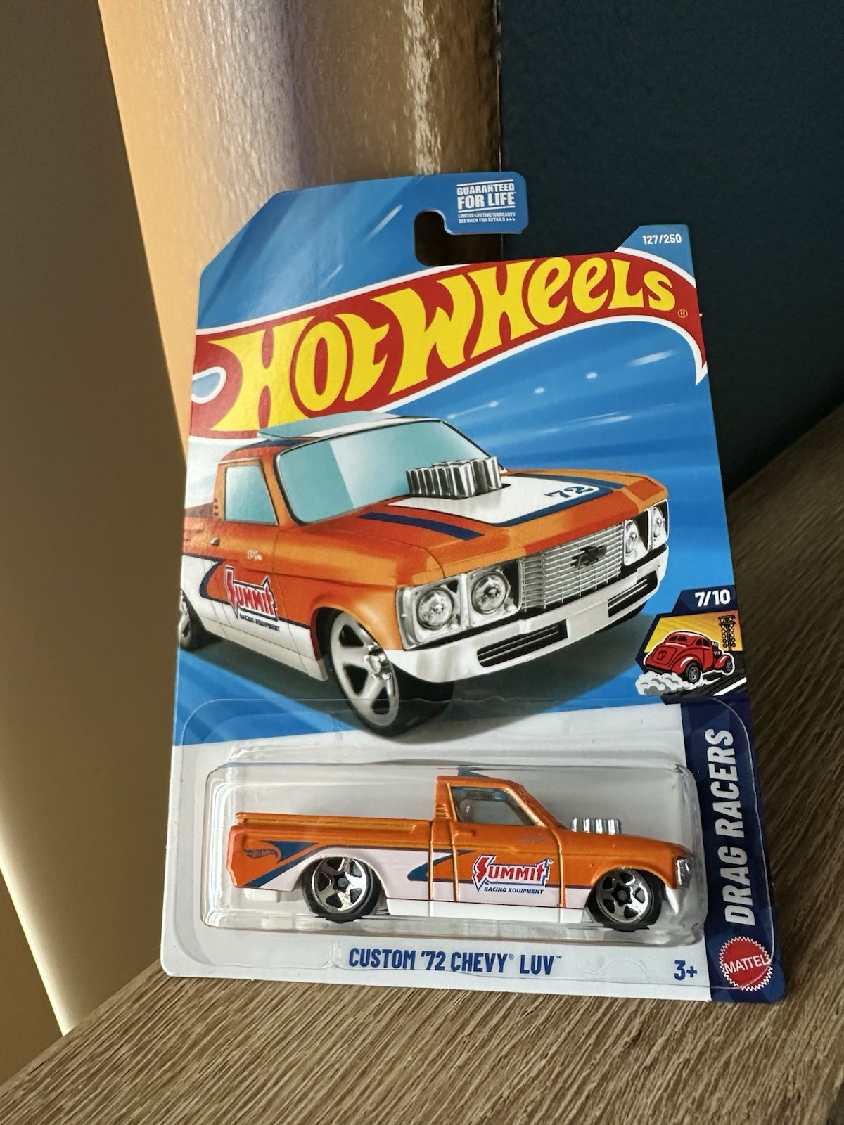 Hot Wheels Custom ’72 Chevy LUV Drag Racers Summit Racing Orange Diecast 1:64