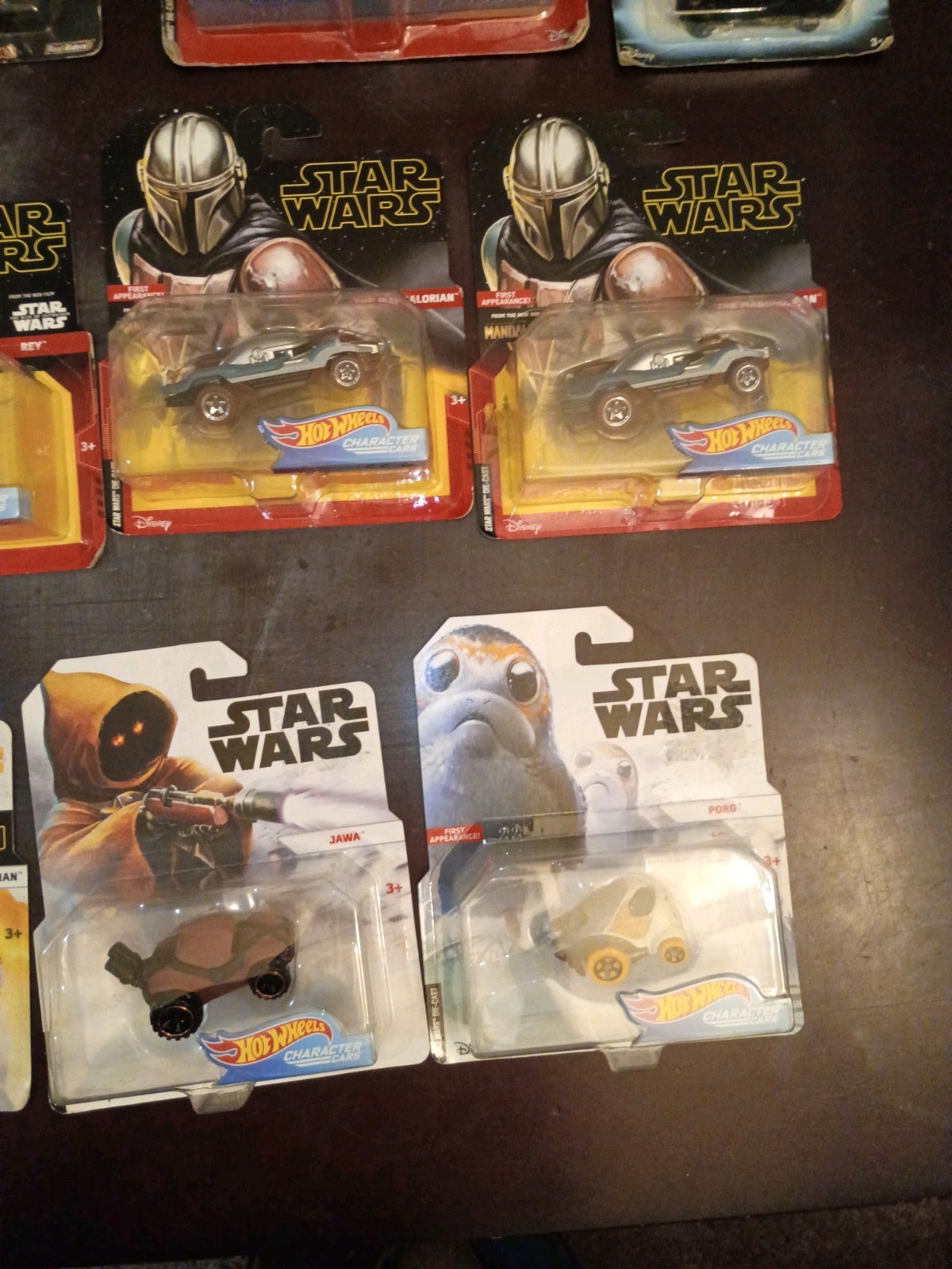 Hot Wheels Star Wars Character Cars lot of 15 Boba Fett Mandalorian BB-8 Lando