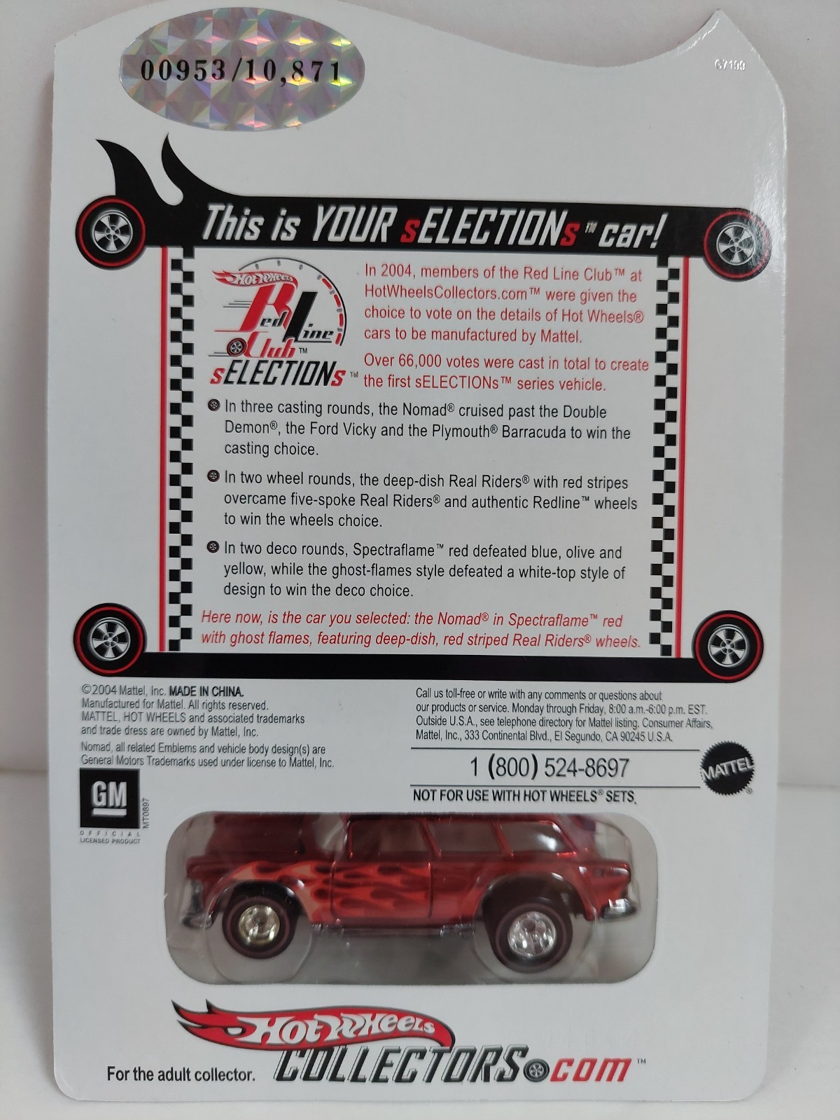 Hot Wheels Red Line Club 2004 sELECTIONs SERIES Chevy Nomad