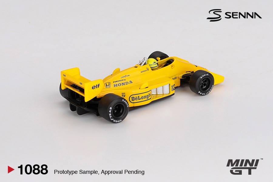 Mini GT 1:64 Lotus 99T #12 Ayrton Senna 1987 Monaco Grand Prix Winner #1088