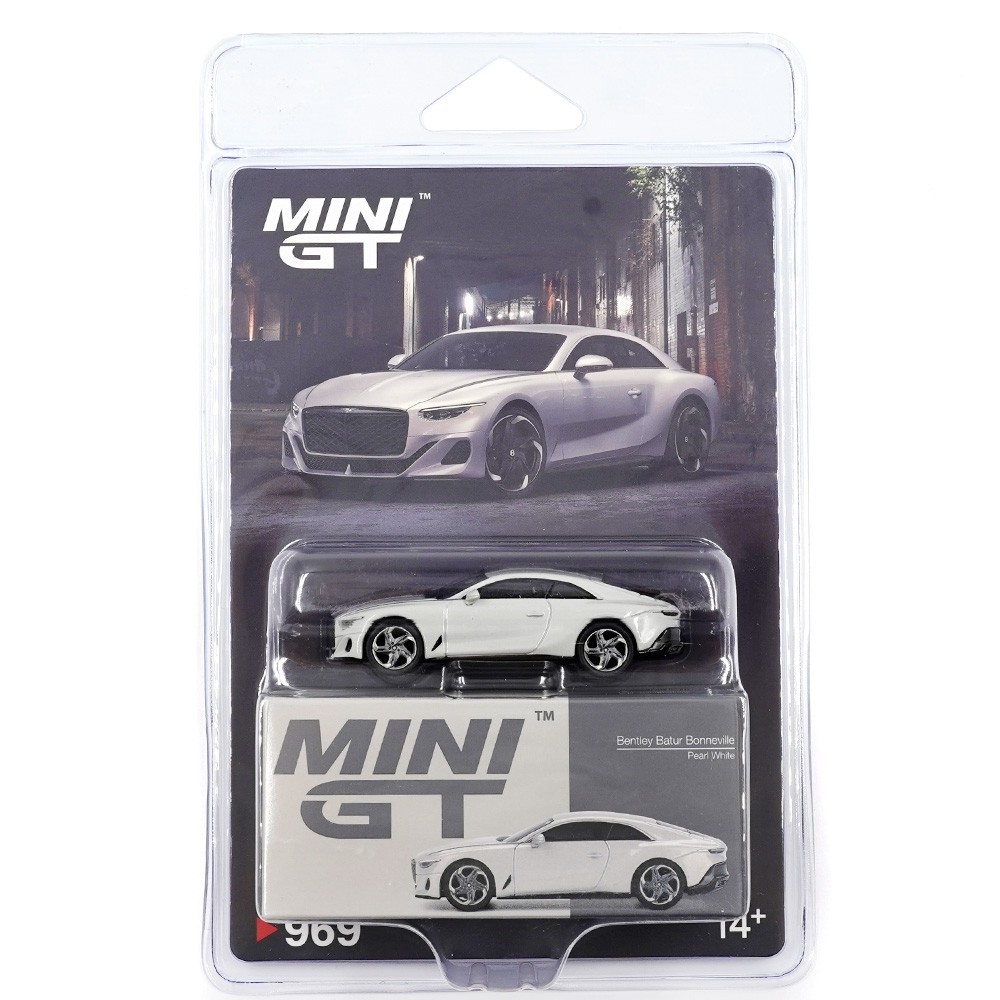 MINI GT BENTLEY BATUR BONNEVILLE 1/64 DIECAST MODEL CAR PEARL WHITE MGT00969
