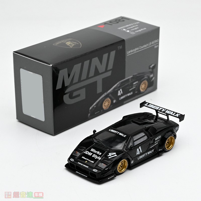 1:64 Lamborghini Countach with Liberty Walk Wide Body Kit Die Cast Car Model