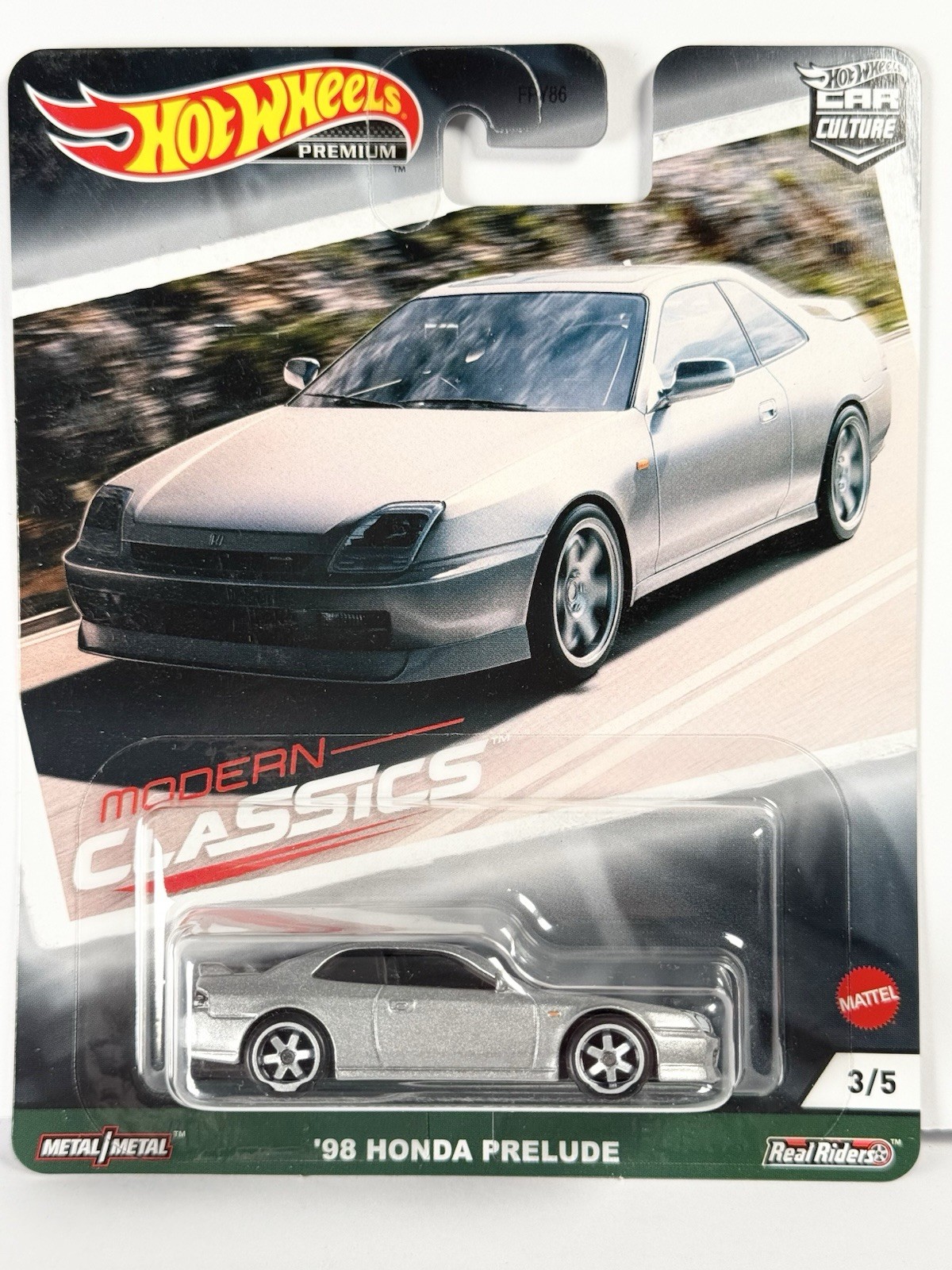 HOT WHEELS CAR CULTURE MODERN CLASSICS ’98 HONDA PRELUDE 3/5