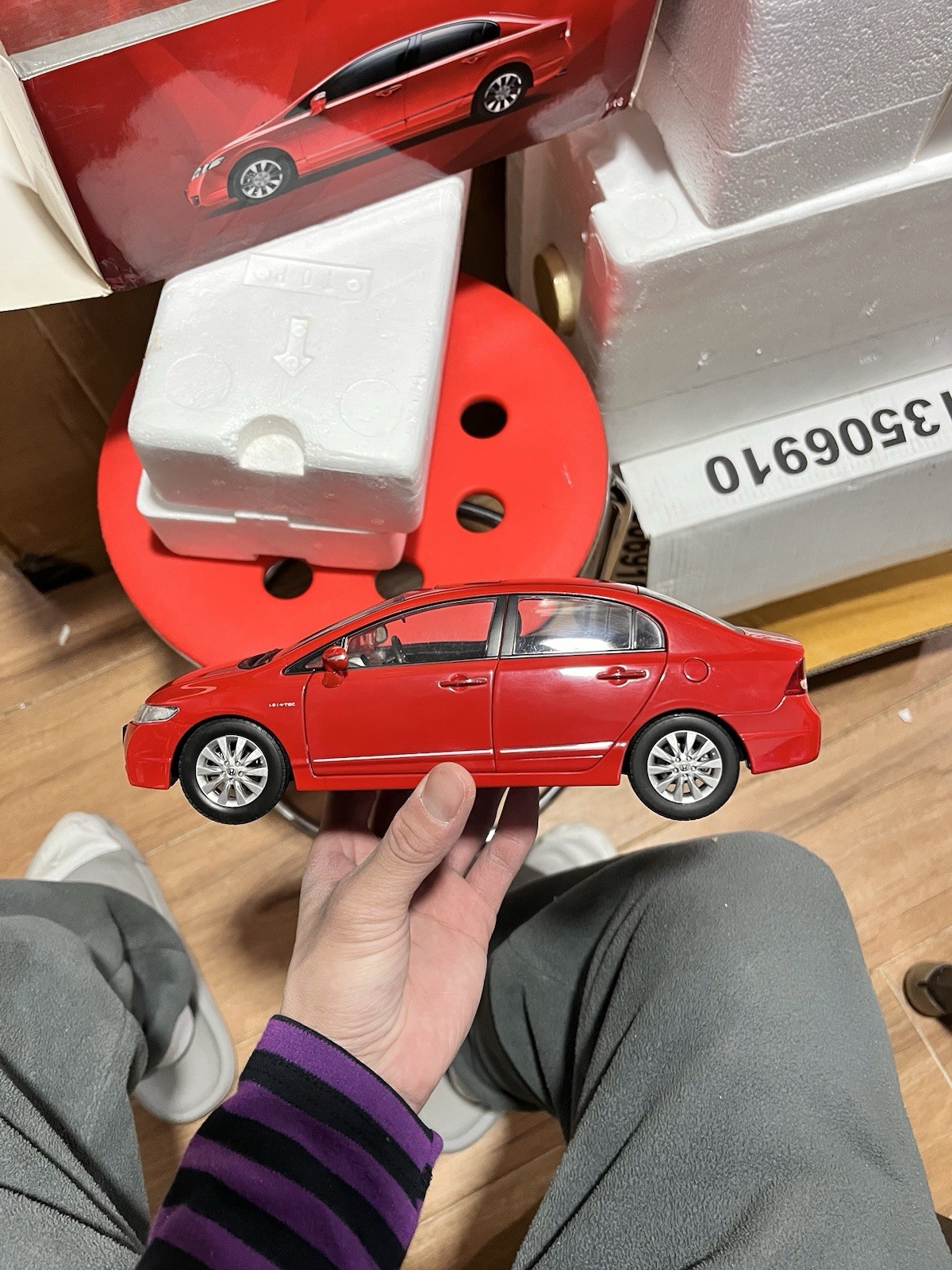 1:18 Scale 2009~2011 Honda Civic Rallye Red Diecast Model Car