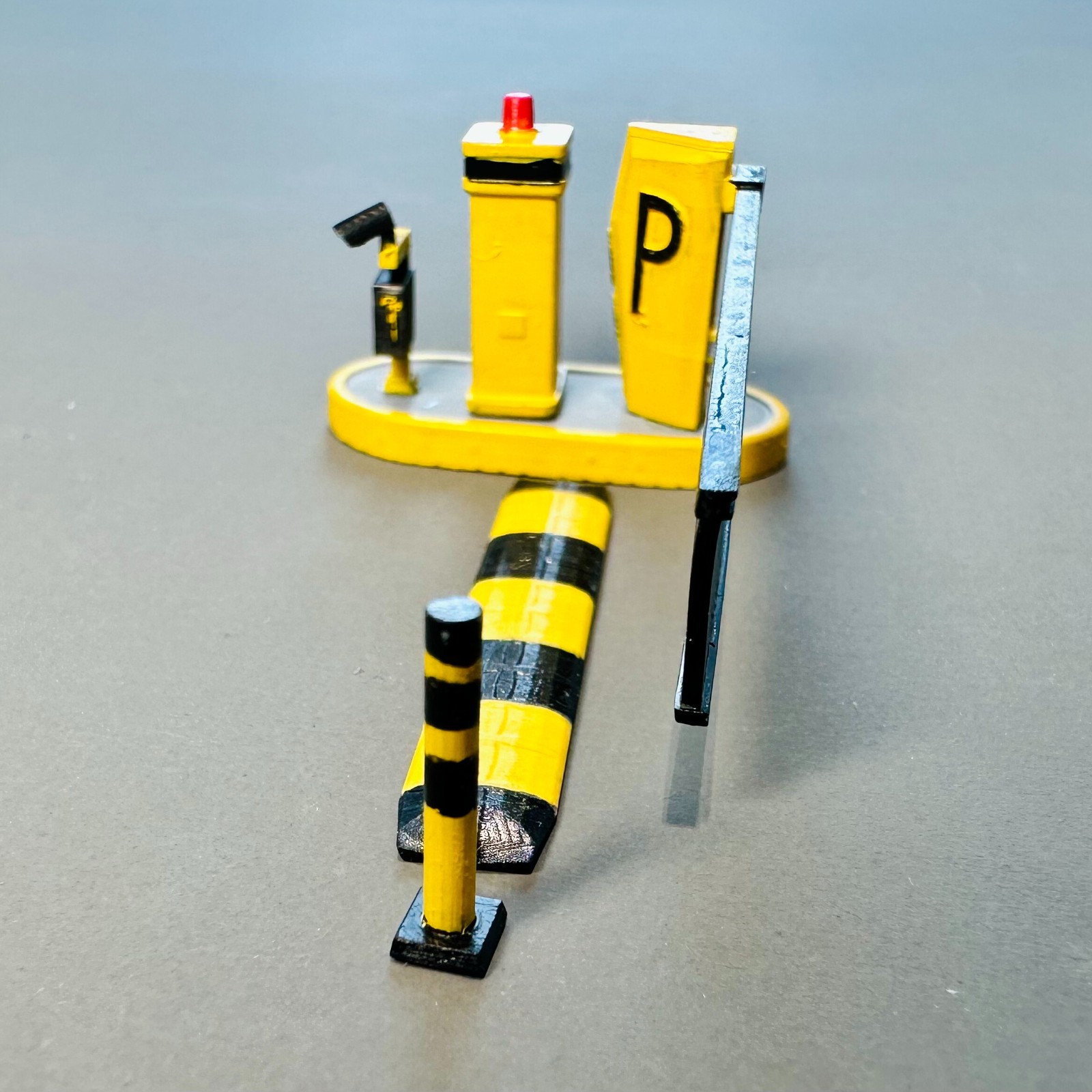 1/64 Parking Lot Toll Booth B Scene Model Accessories Auto Repair Workshop Props