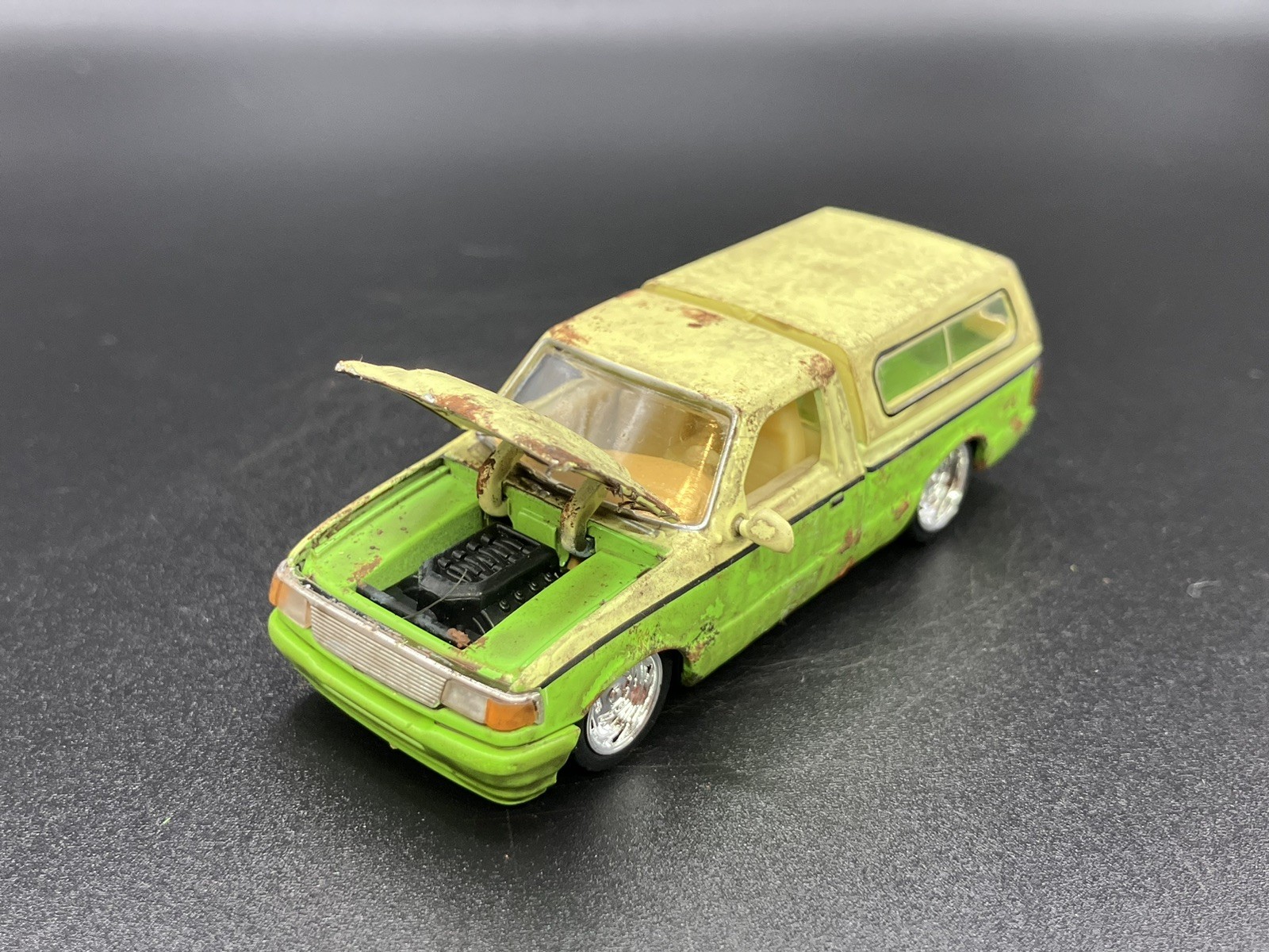 1995 Ford Ranger Pickup Truck Weathered Rusty Barn Find 1/64 Diecast Custom M2