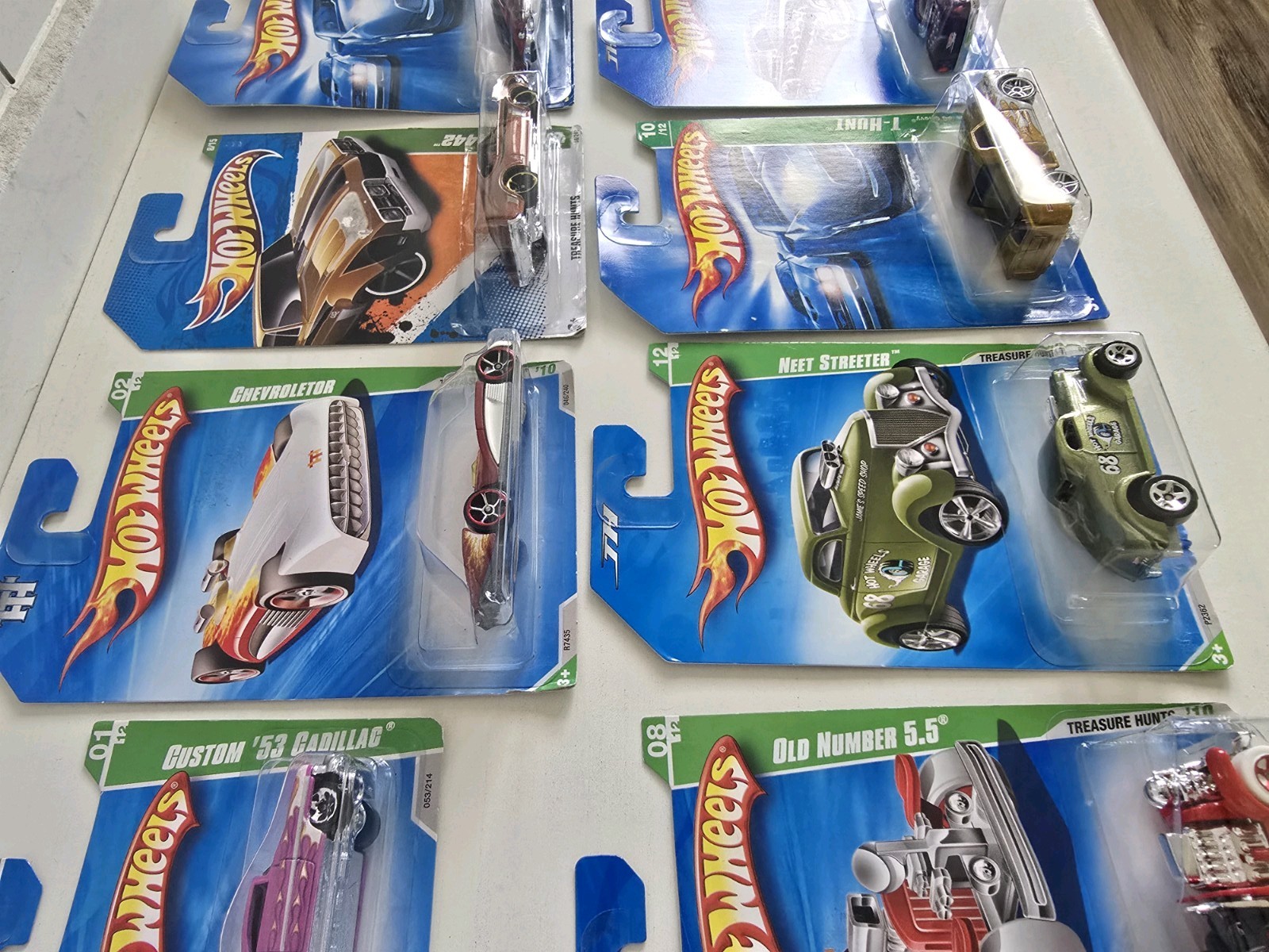 Hot Wheels Treasure Hunt Lot Of 8 SEALED NEW Cadillac Evil Twin Chevy Truck Olds