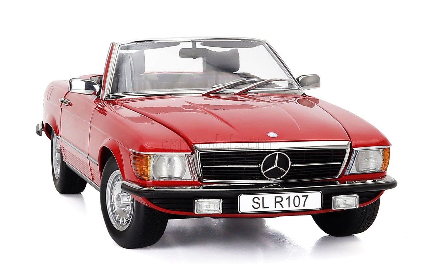 KK SCALE MODELS Mercedes 450 SL R107 European Version 1985 Red 1/12 Scale New!