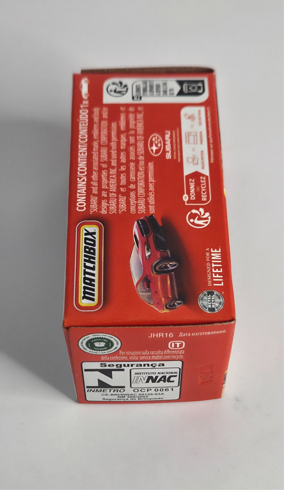 2024 Subaru WRX S4 STI 78/125 Matchbox 2026 POWER GRABS JHR16 MBX Metro red