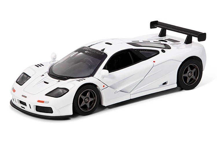 5″ Kinsmart 1995 McLaren F1 GTR Diecast Model Toy Car 1:34 Wht