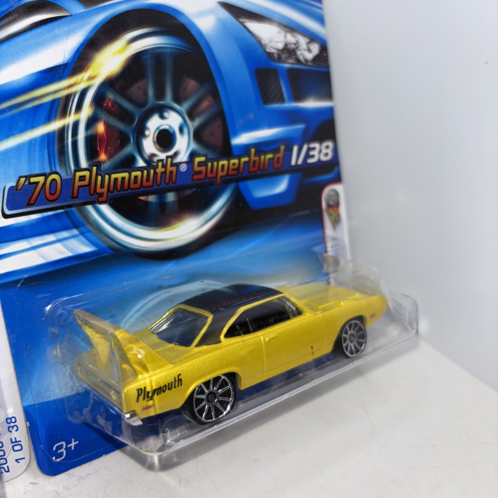 Hot Wheels 2006 First Editions ‘70 Plymouth Superbird Lot Blue And Yellow #1/38