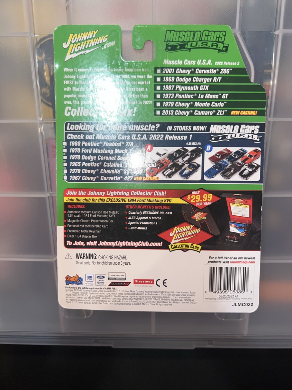 JOHNNY LIGHTNING 1/64 MUSCLE CARS 1979 CHEVY MONTE CARLO CARMINE RED Please Read