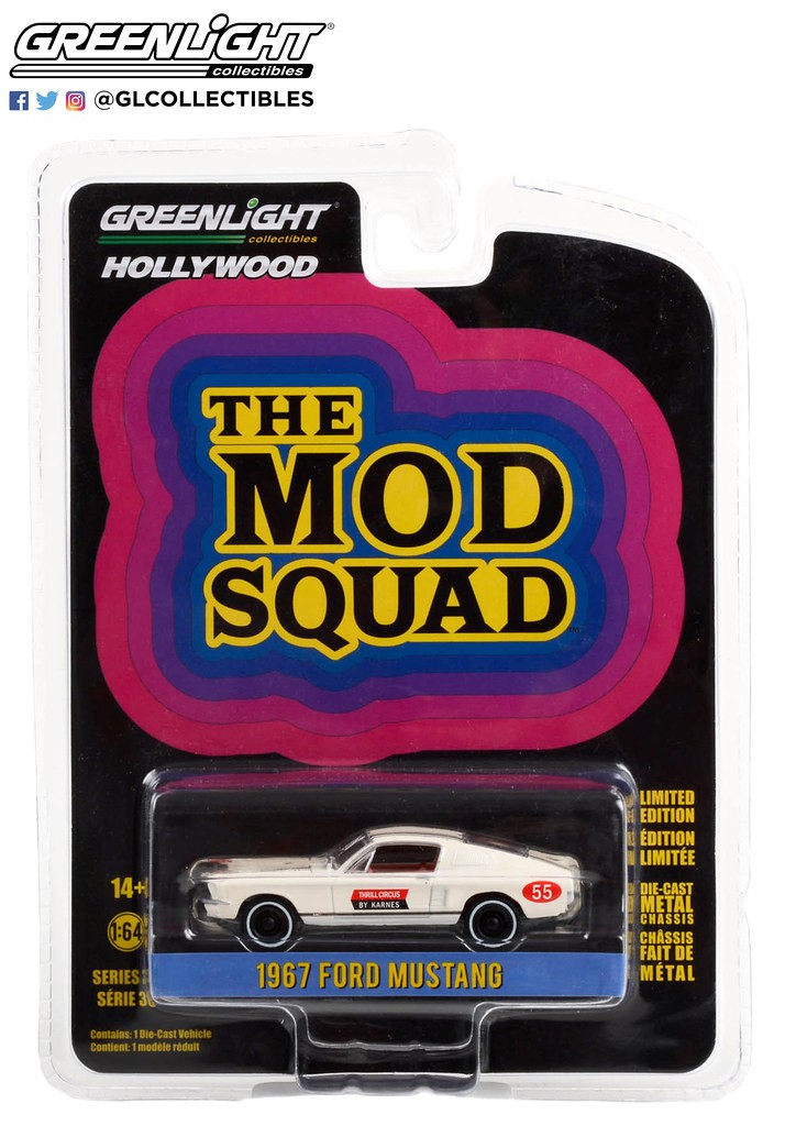 Greenlight 1:64 Hollywood Series 36 1967 Ford Mustang The Mod Squad