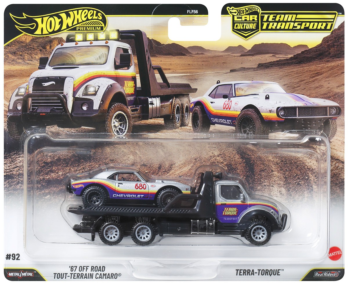 Hot Wheels 2026 Car Culture Team Transport L Case Set of 4 Cars FLF56-957L
