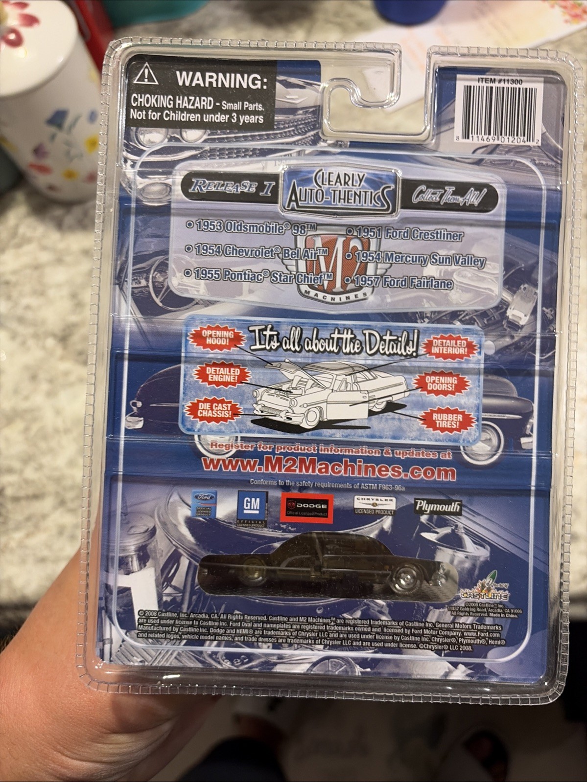 M2 Machines Clearly Auto-Thentics 1951 Ford Crestliner 1:64 Scale 2008 car