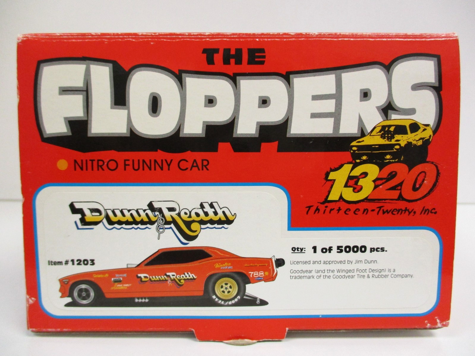 THE FLOPPERS 1320 – DUNN & REATH PLYMOUTH ‘CUDA FUNNY CAR – 1/24 DIECAST