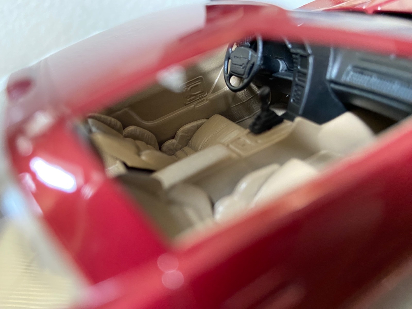 AMT Ertl 1991 Chevrolet Corvette ZR-1 Promo metallic red w/tan & black interior