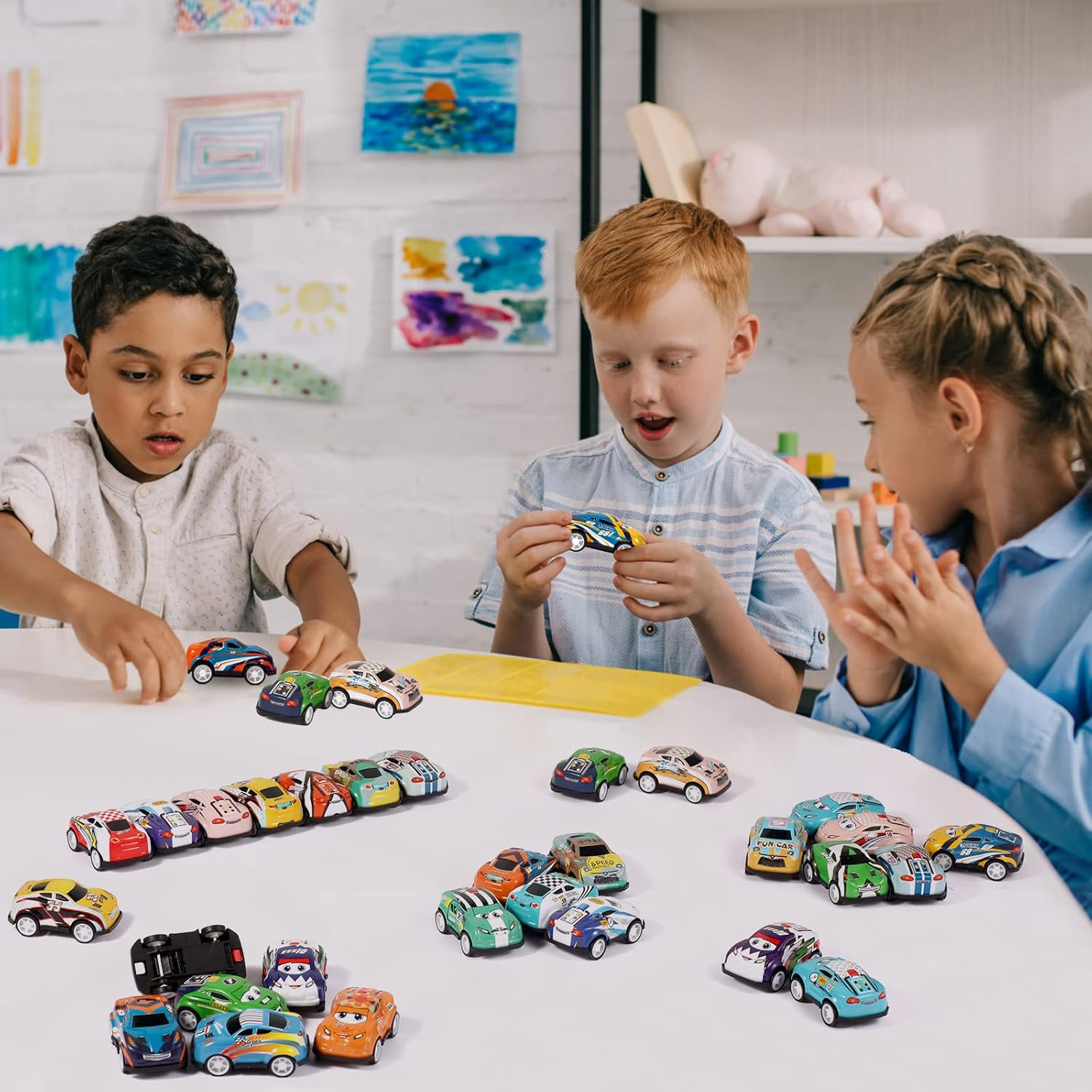 36PCS Mini Pull Back Cars for Kids Toddlers 3-5 4-8 Years Old, Race Cars Part…