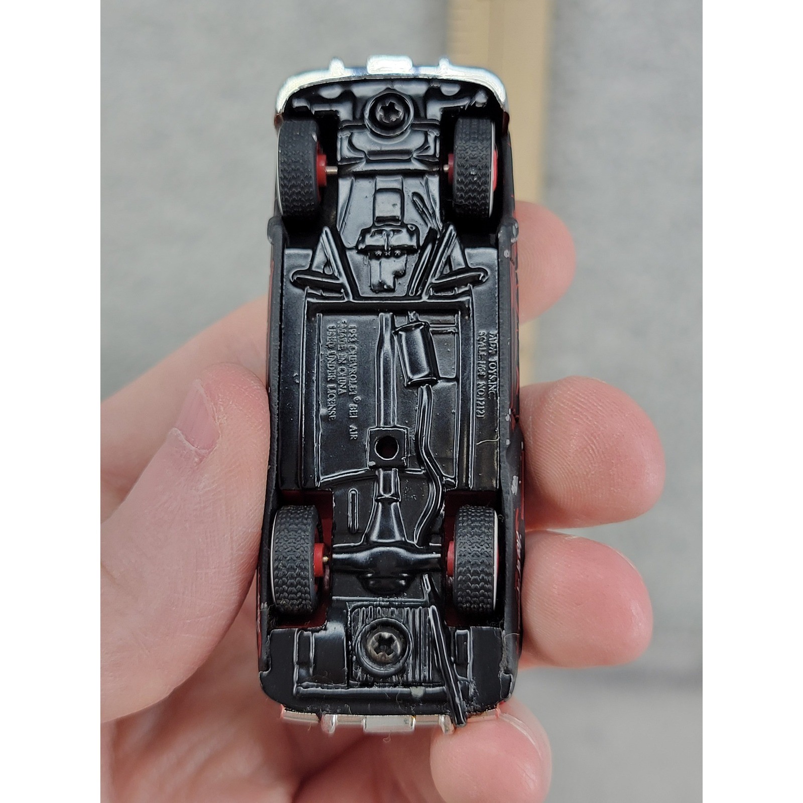 Arpa Toys Road Rats 1953 Chevrolet Bel Air Ace of Spades Matte Black 1/64 Flame