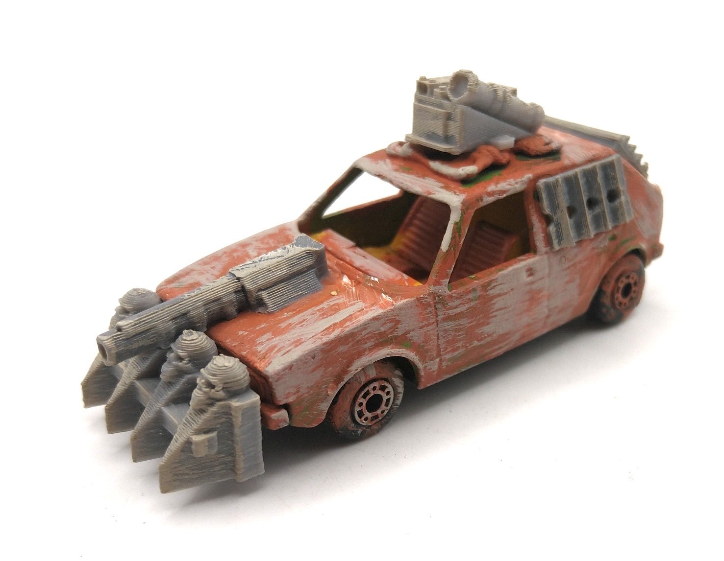Custom Mad Max Zombie War Wasteland Road Warrior Truck 1/64 Hot Wheels Vehicle