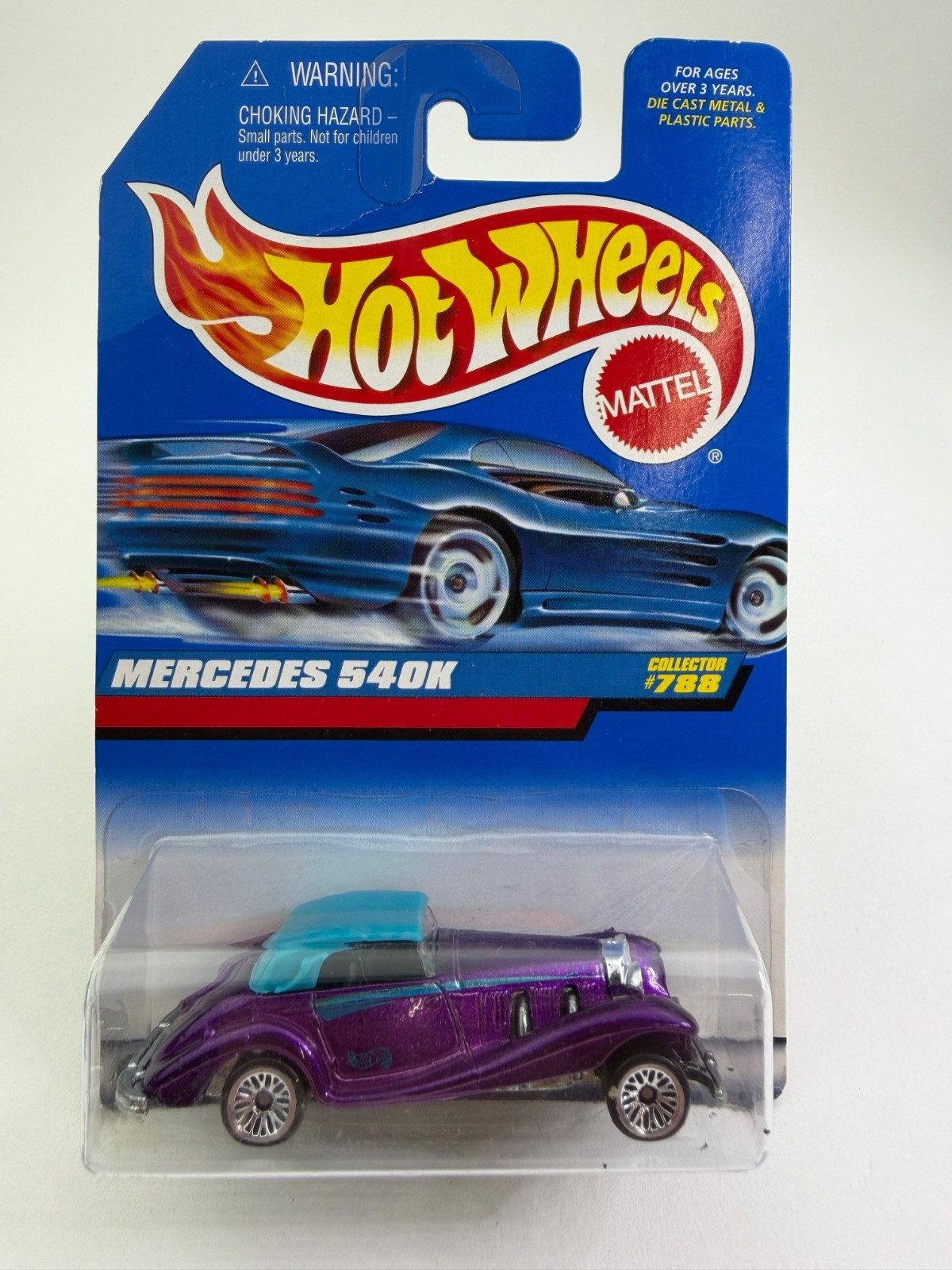 Hot Wheels Mercedes 540K Collector No 788 Blue & Purple