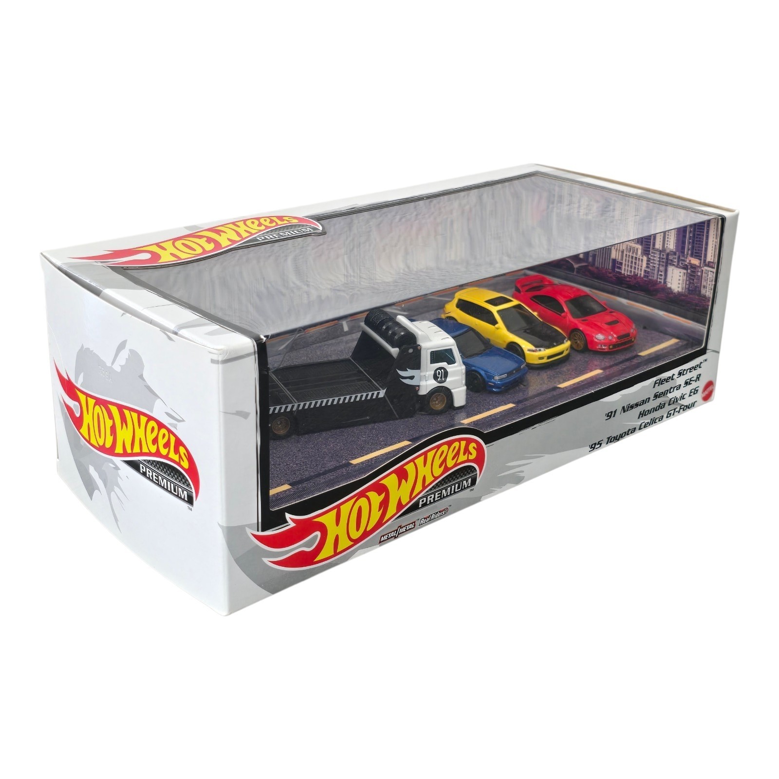 2022 Hot Wheels Premium Set JDM Tuner Diorama Fleet Street Nissan Honda Toyota