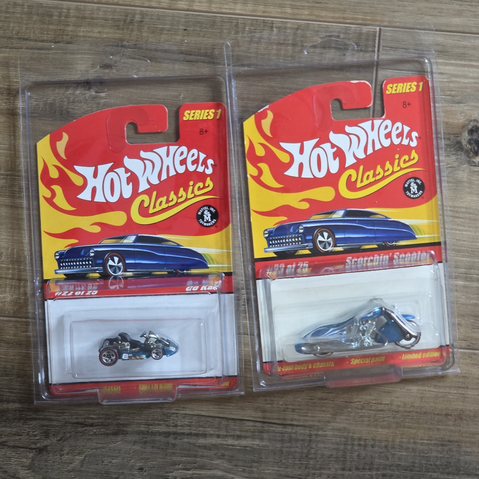 Hot Wheels Classics Series 1 Set of 22 Spectraflame Paint Redlines 1/64 Diecast