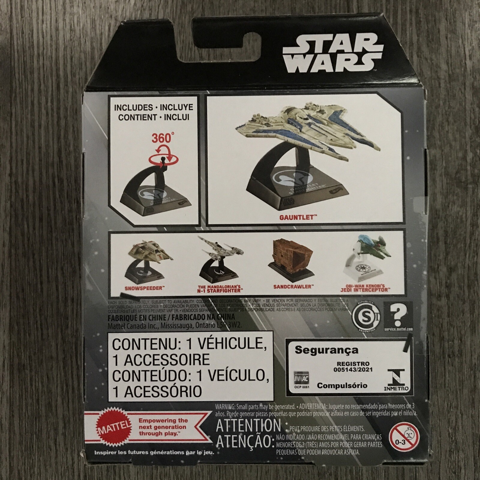 Star Wars Hot Wheels Starship Select GAUNTLET 1:50 HTJ78 Diecast Mandalorian