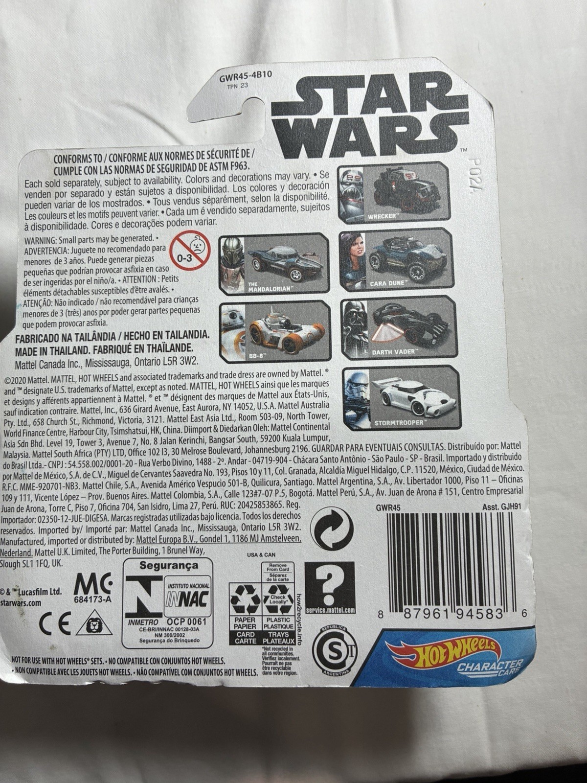 Hot Wheels Star Wars Lot Of 4