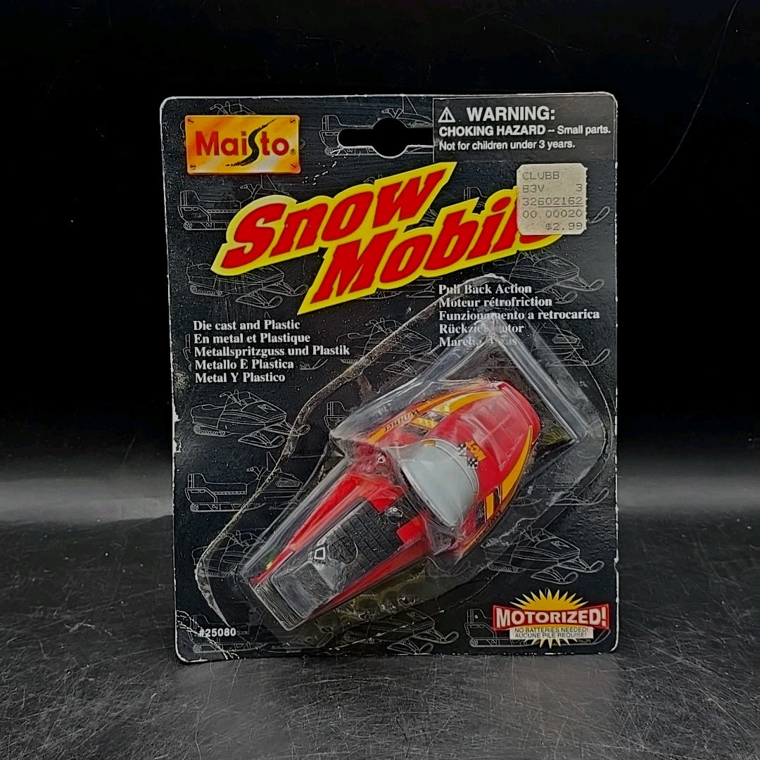 Maisto Snow Mobile 25080 Motorized Die Cast and Plastic Sport Team NEW