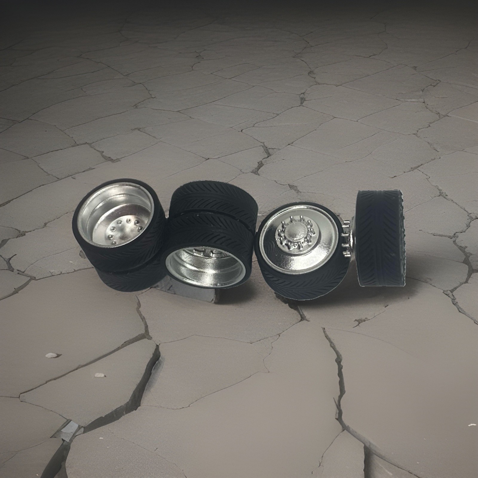 Dually wheels for 1/64 scale hotwheels and m2 machines Lifted Diecast trucks