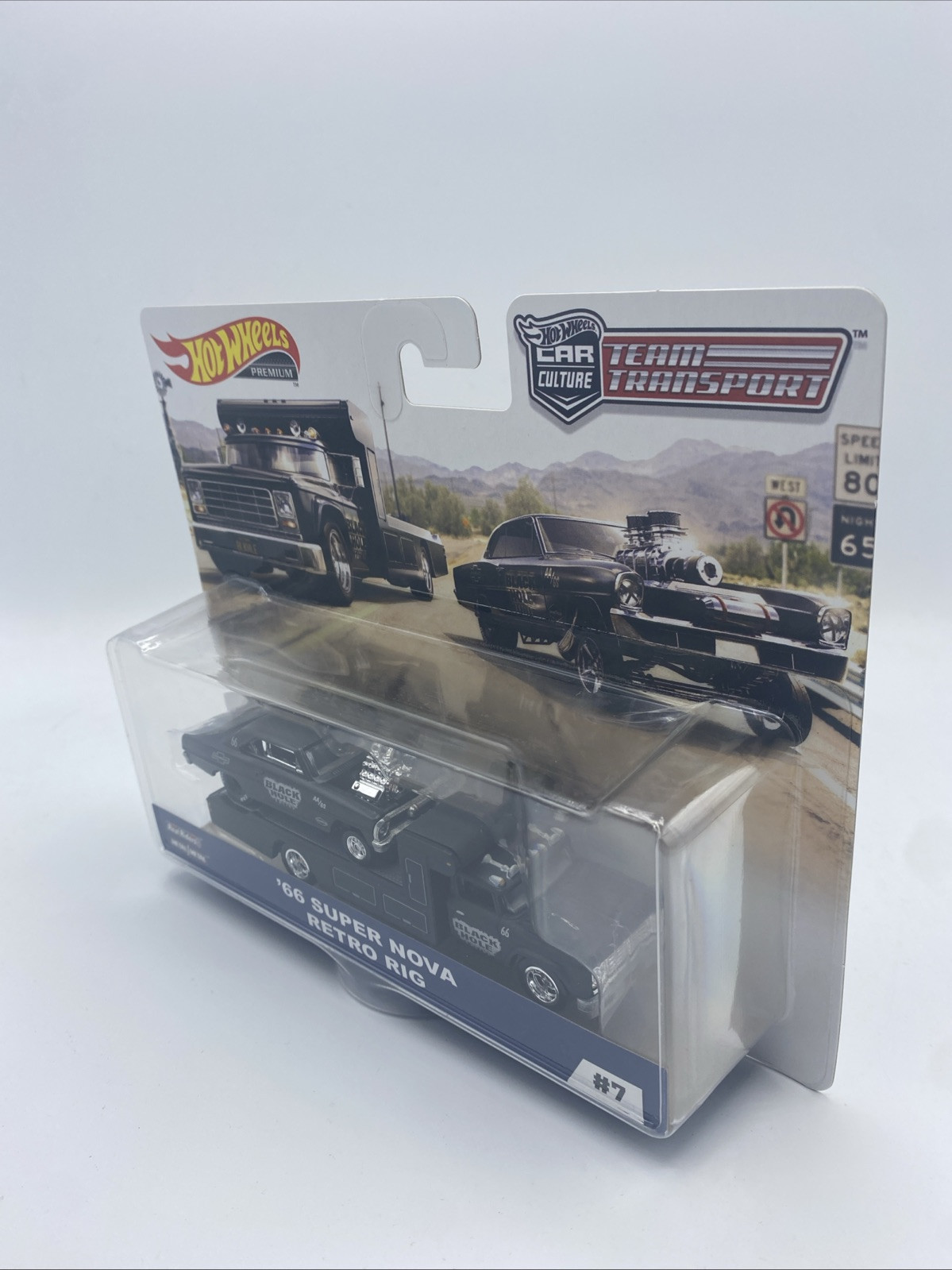 Hot Wheels Car Culture Team Transport 66 Super Nova Retro Rig Black Hole #7