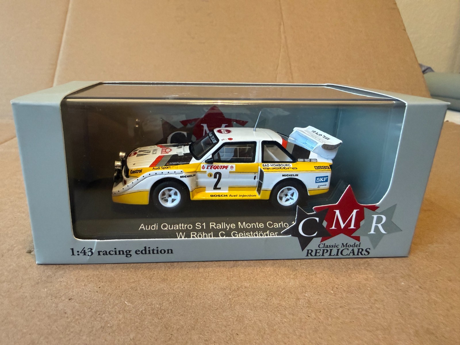 Audi Quattro Sport E2 Night Version #2 4th Rallye Monte Carlo 1986 Röhrl, 1/43