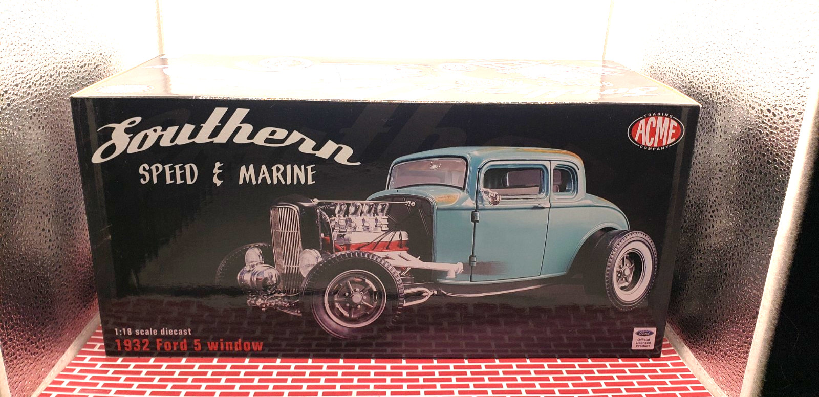 FORD 1932 SOUTHERN SPEED MARINE 5 WINDOW COUPE 1/18 ACME #A1805012 RARE HTF