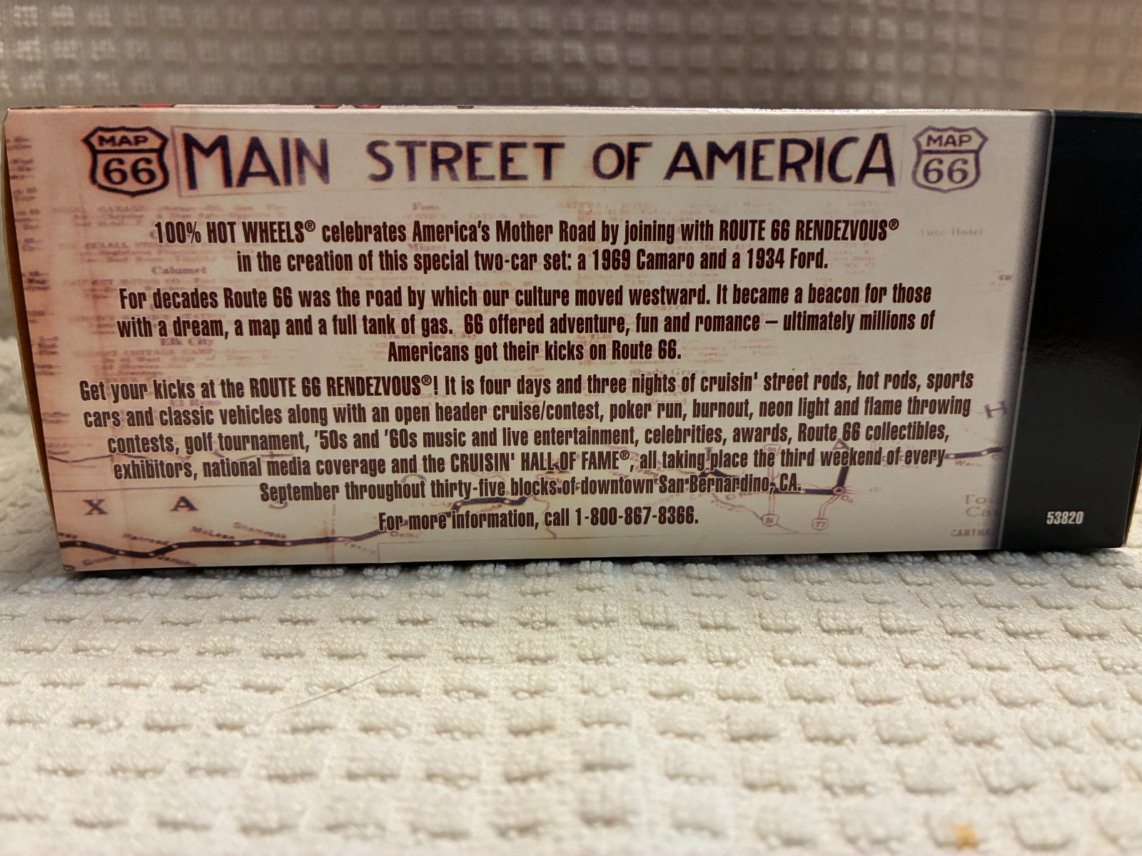 2001 100% HOT WHEELS America’s Main Street Route 66 Rendezvous 1:64
