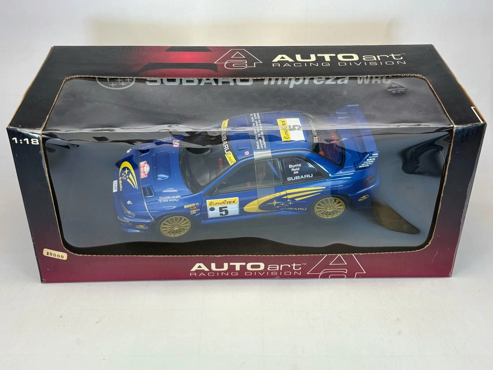 AUTOart 1:18 Subaru Impreza WRC #5 Burns, 1999 Rallye Monte Carlo, #89992, NEW