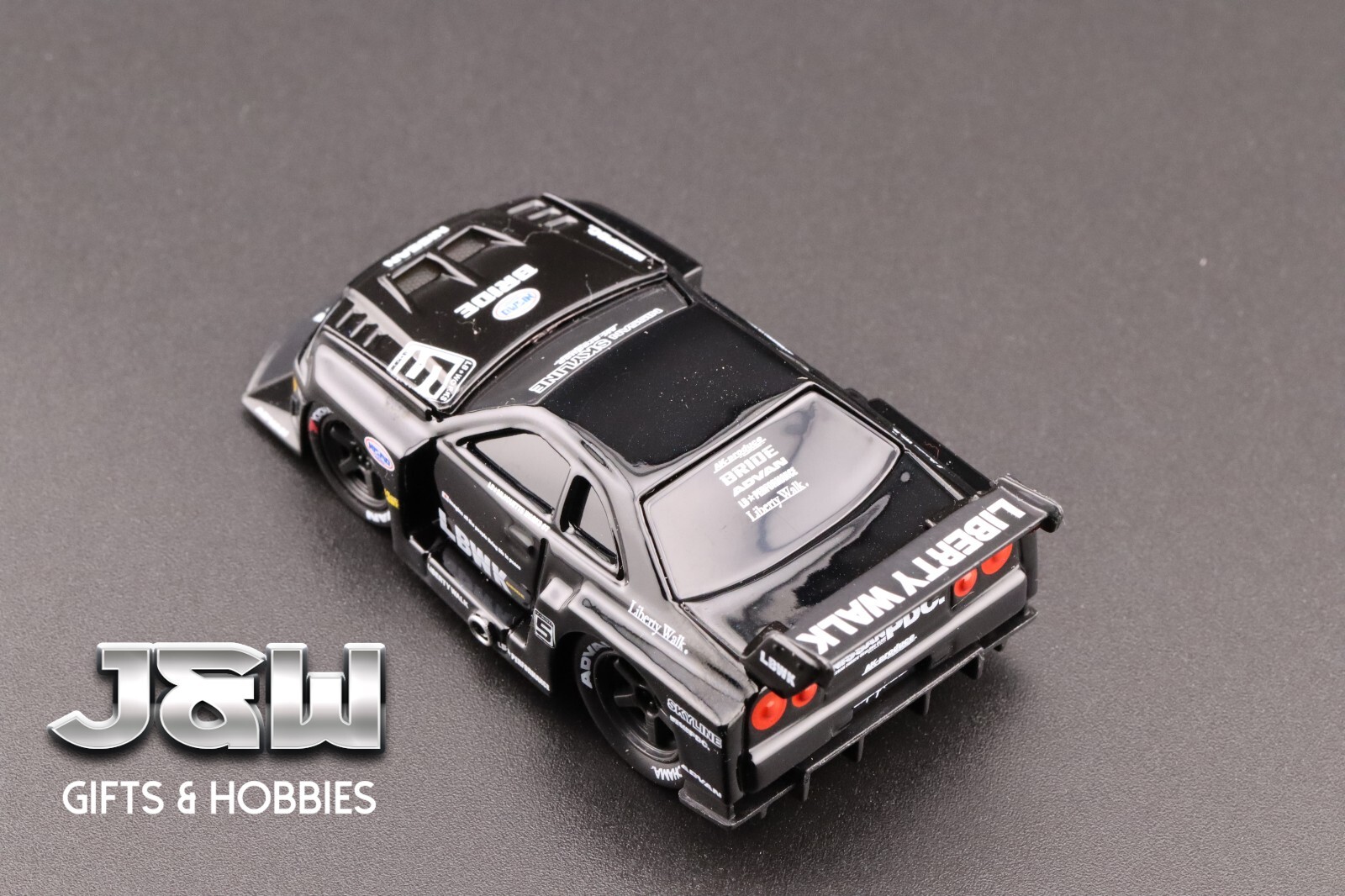 Muscle Machines LBWK Nissan GT-R R34 Super Silhouette Black 11556 1/64