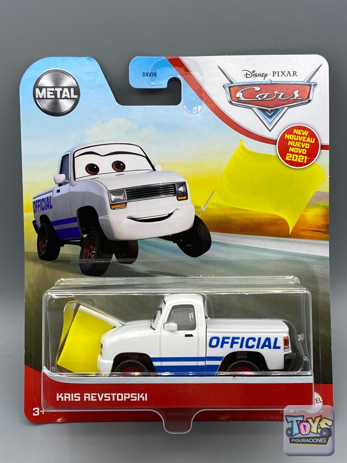 Disney Pixar Cars KRIS REVSTOPSKI YELLOW FLAG Metal Series New For 2021